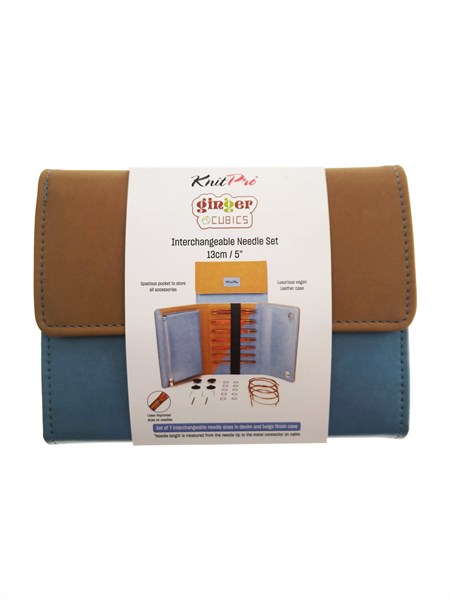 Набор спиц съемных KnitPro "Ginger Cubics", длина 13см, 7 размеров 43301