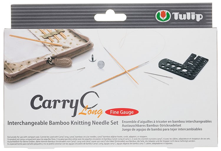 Набор съемных спиц Tulip CarryC Long "Fine Gaude", бамбук 12см - фото 20187