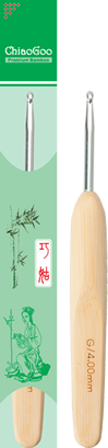 ChiaoGoo - Крючок металл с бамбуковой ручкой - фото 4514